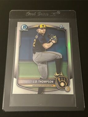 Topps Milwaukee Brewers 1st Bowman Baseball Card - J.D. Thompson